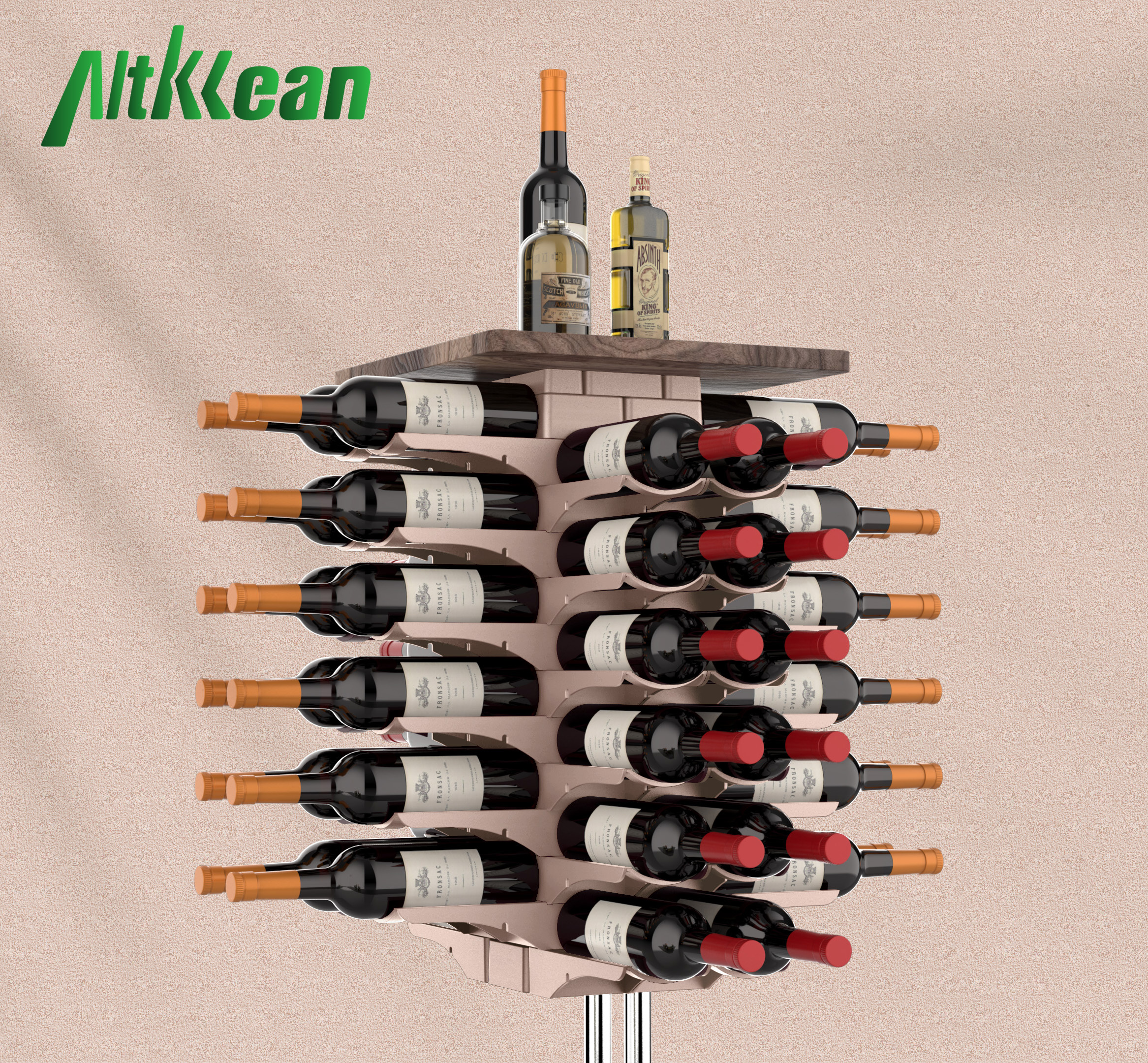 日式简约红酒酒瓶储物架可叠加式塑料收纳架葡萄酒酒瓶酒具摆件收纳置物架(图18)